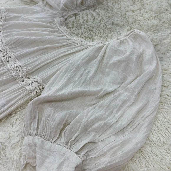 Jen's Pirate Booty Cream Kids Dress - Picture 9 of 13